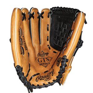 Rawlings GTS Series Baseball Glove 12" Left Hand Thrower Black Brown GTS12MM